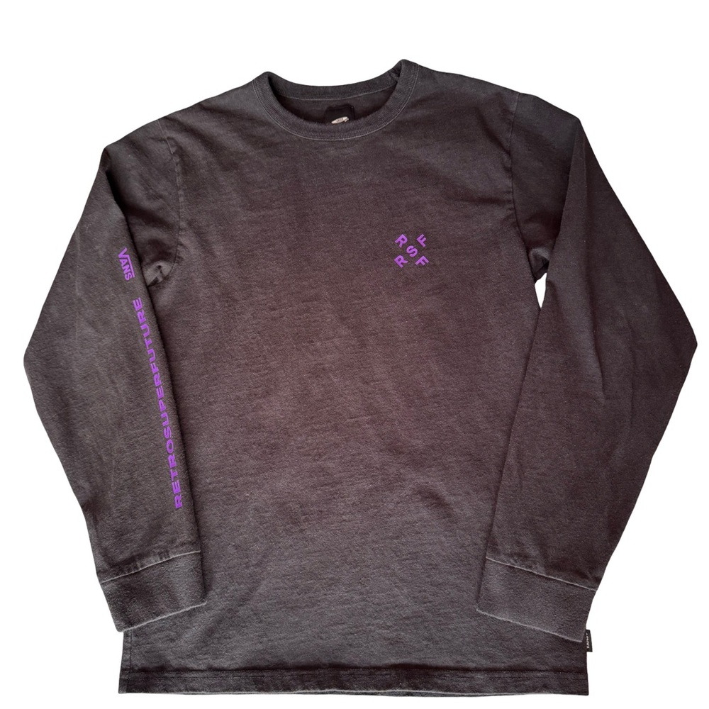 Vans Vault Retrosuperfuture RSF Collab Long Sleeve Cotton Tee Black Size Small